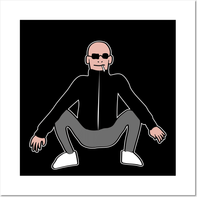 slav squat - gopnik Wall Art by Slavstuff